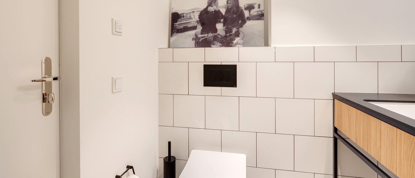 двухэтажная квартира-галерея München Herzogpark 04 гостевой туалет 12616