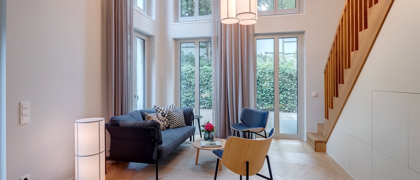 двухэтажная квартира-галерея München Herzogpark 02 жилое пространство 12616