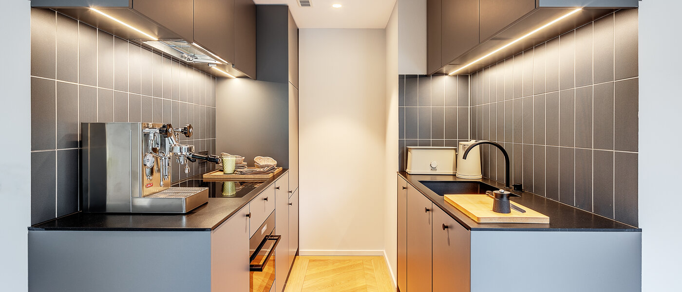 квартира München Herzogpark 01 кухня 12619