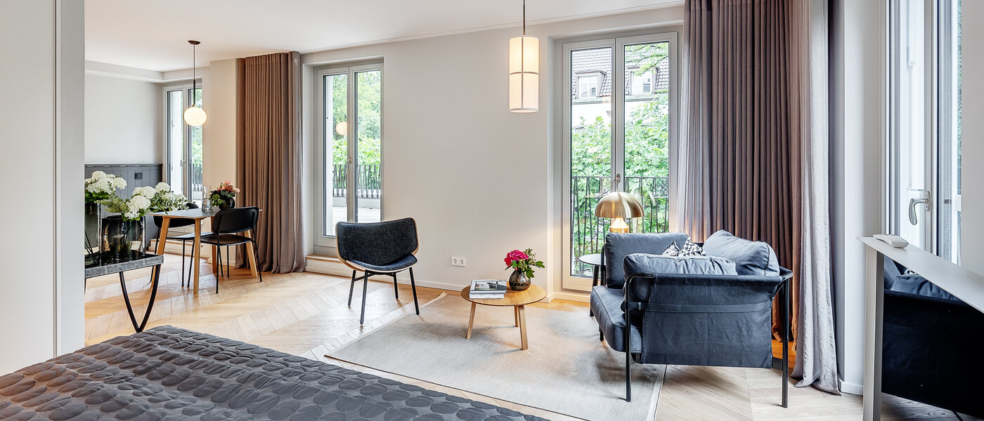 квартира München Herzogpark 03 жилое пространство 12619