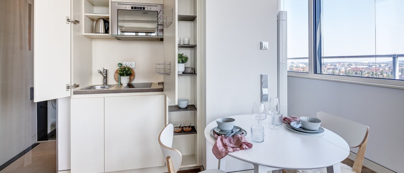 квартира München Olympiadorf 01 кухня 12647