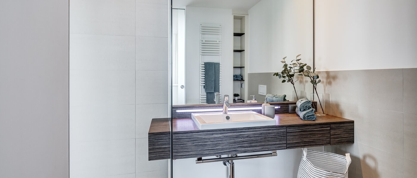 квартира München Olympiadorf 01 ванная комната 12647