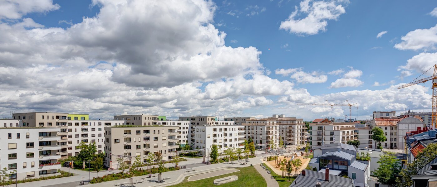 двухэтажная квартира München Pasing 01 вид из окна 12653