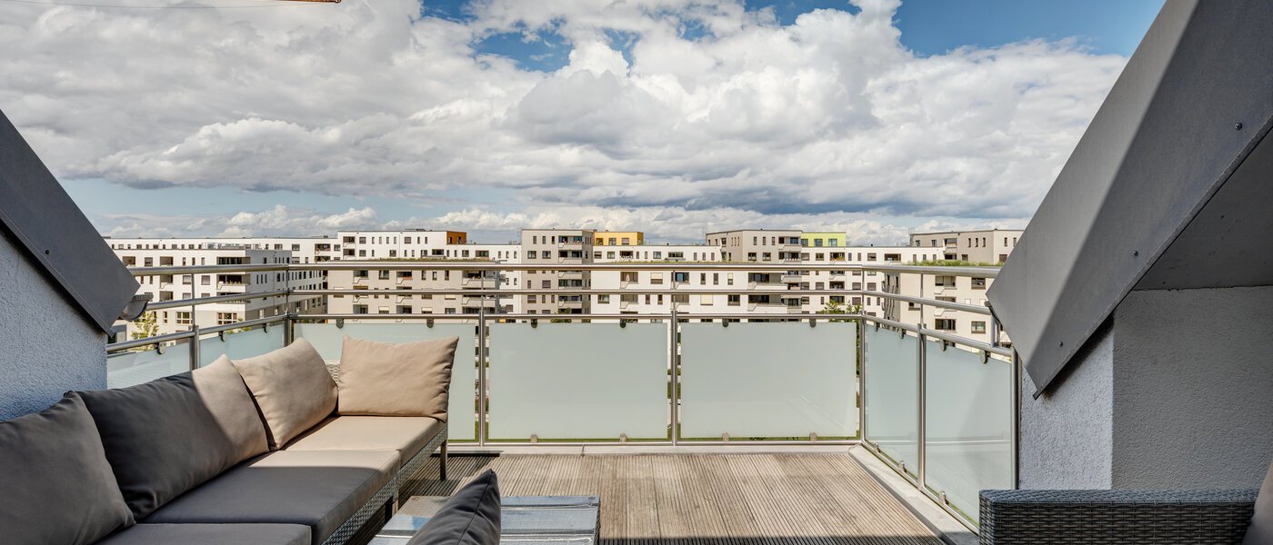 двухэтажная квартира München Pasing 03 терраса с крышей 12653