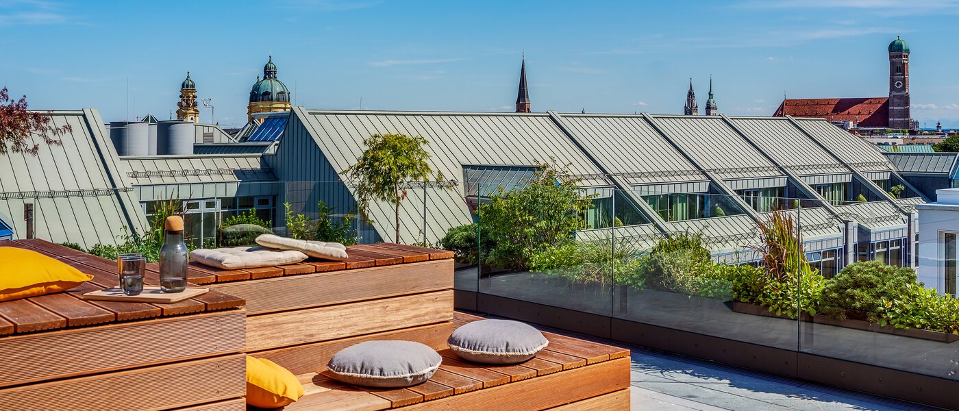 квартира München Maxvorstadt - Museumsviertel 02 общая терраса для жильцов дома 12690