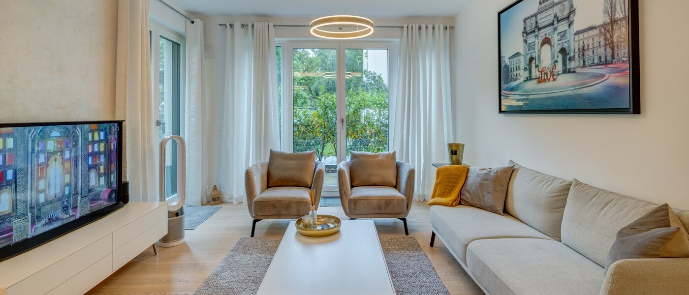 квартира München Maxvorstadt - Museumsviertel 01 жилое пространство 12690