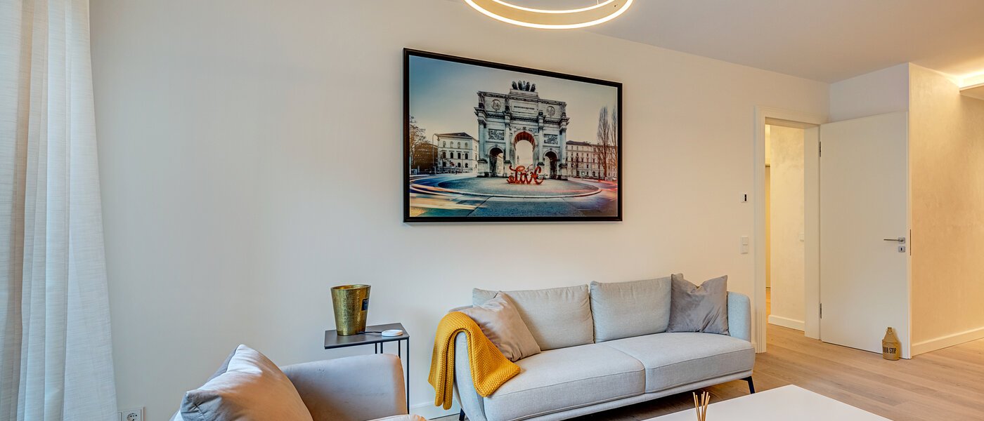 квартира München Maxvorstadt - Museumsviertel 02 жилое пространство 12690