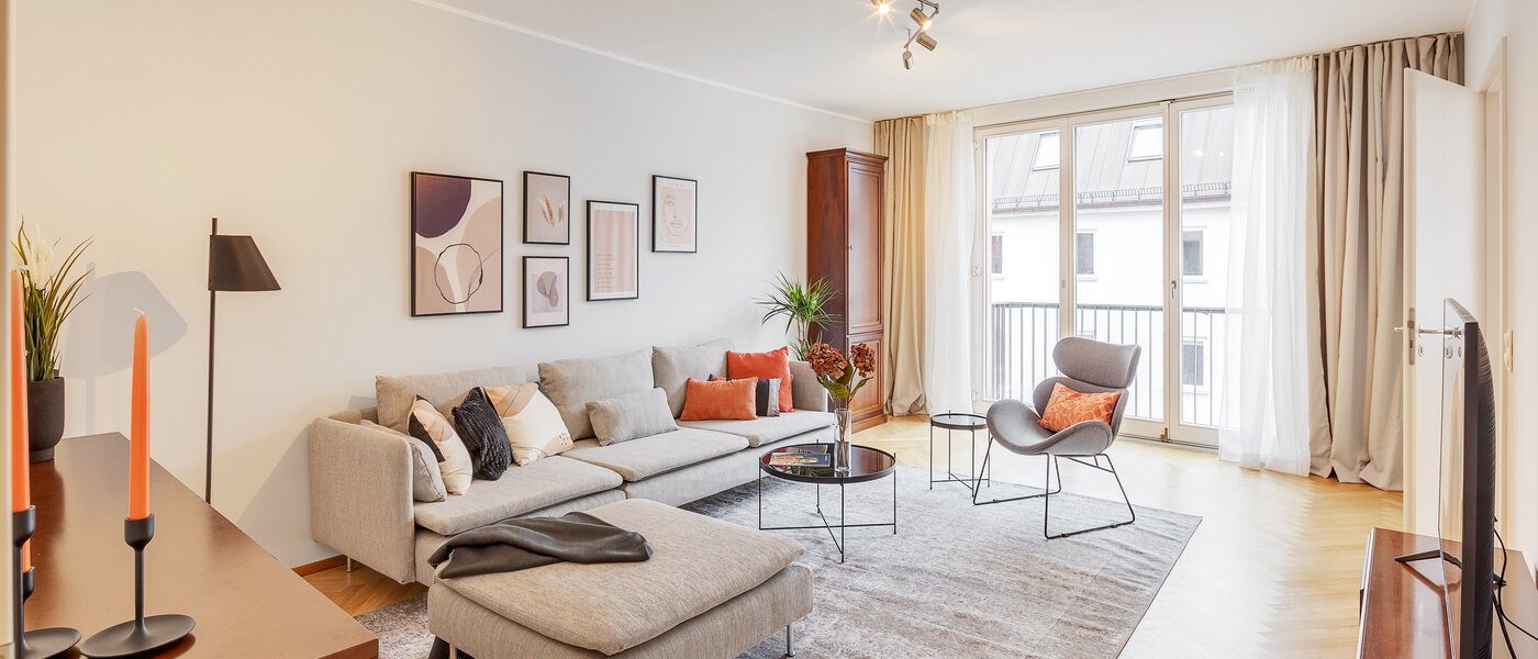 квартира München Maxvorstadt - Westen 02 жилое пространство 12753