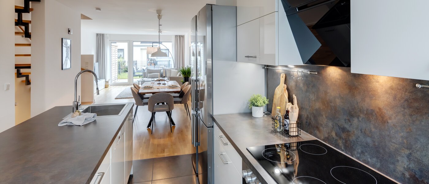 таунхаус München Schwabing - Domagkpark 03 кухня 12793