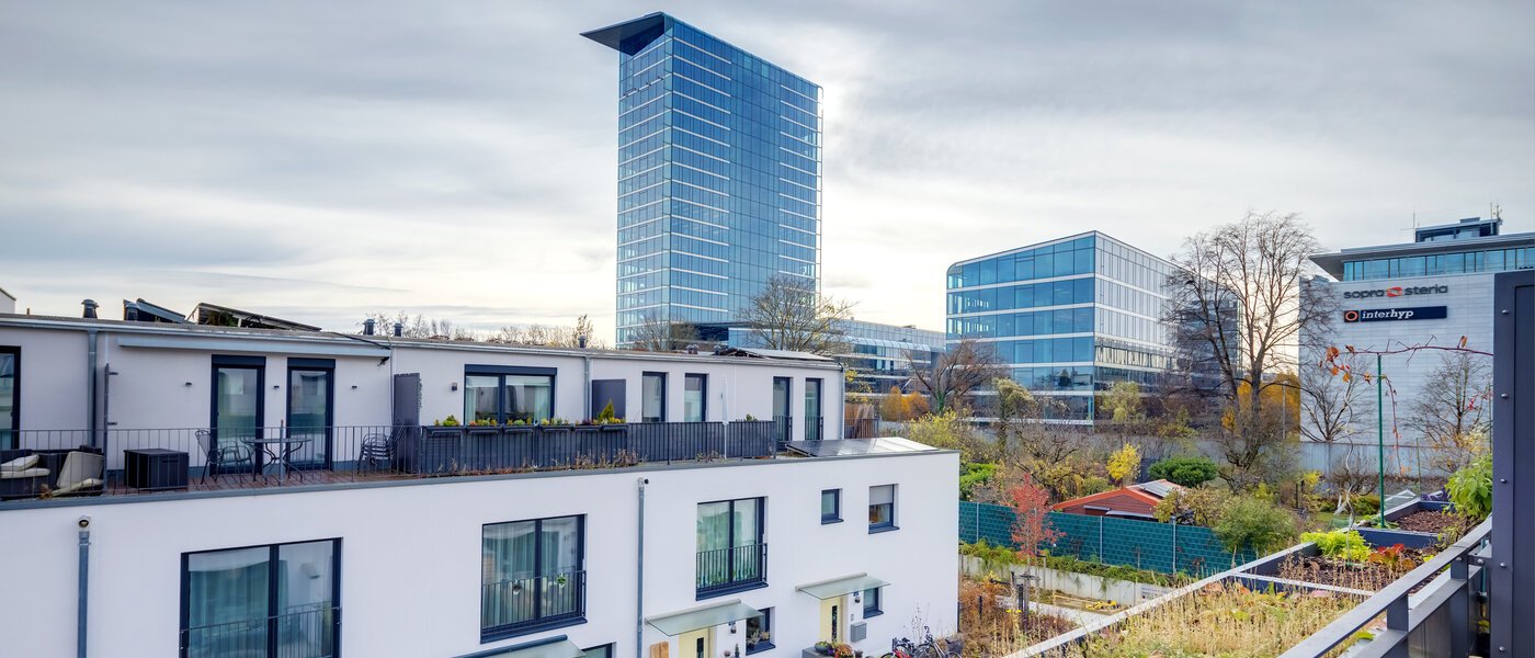 таунхаус München Schwabing - Domagkpark 02 вид из окна 12793