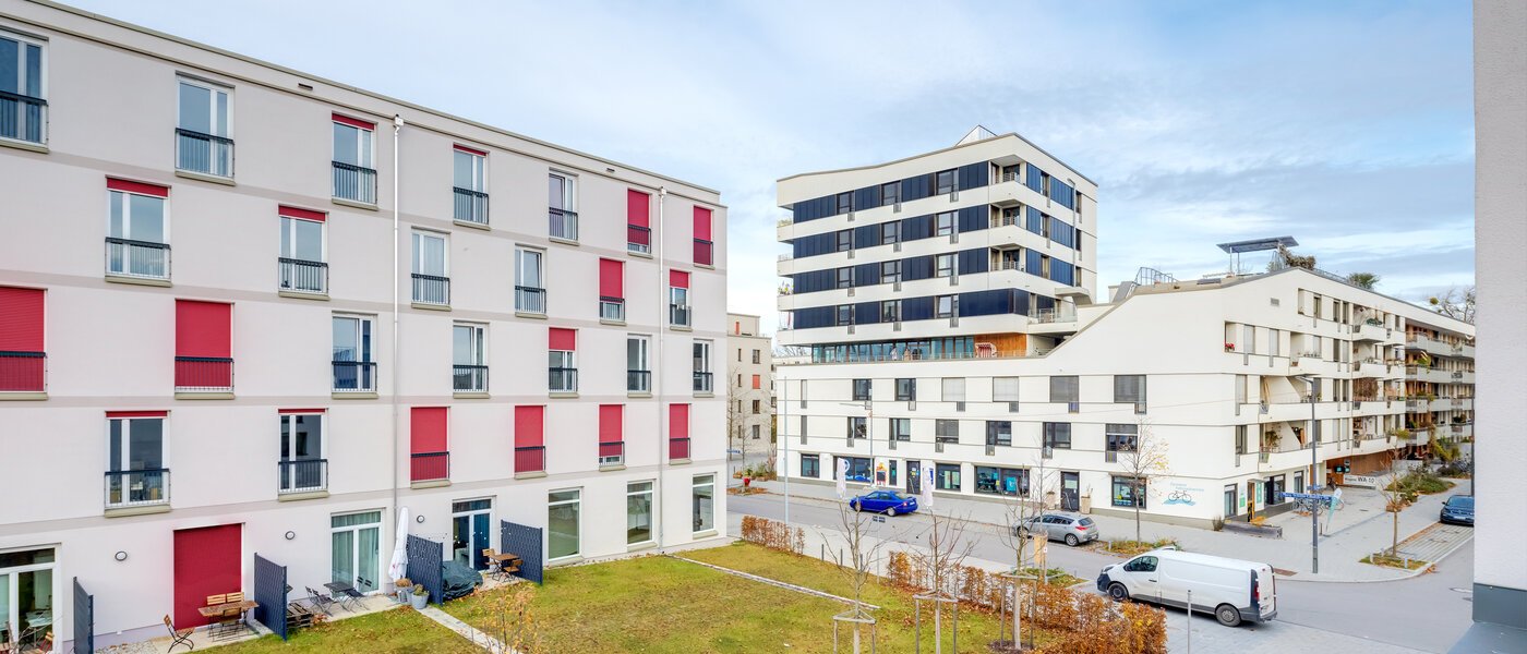 таунхаус München Schwabing - Domagkpark 04 вид из окна 12793