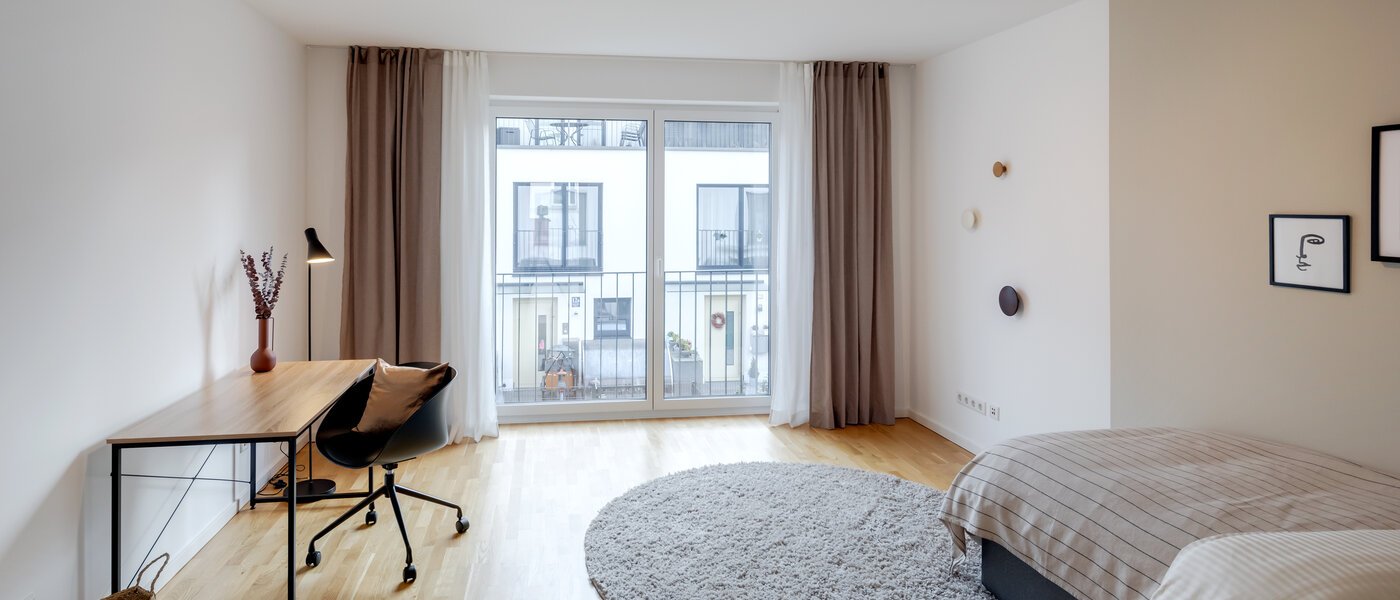 таунхаус München Schwabing - Domagkpark 02 2-я спальная комната 12793