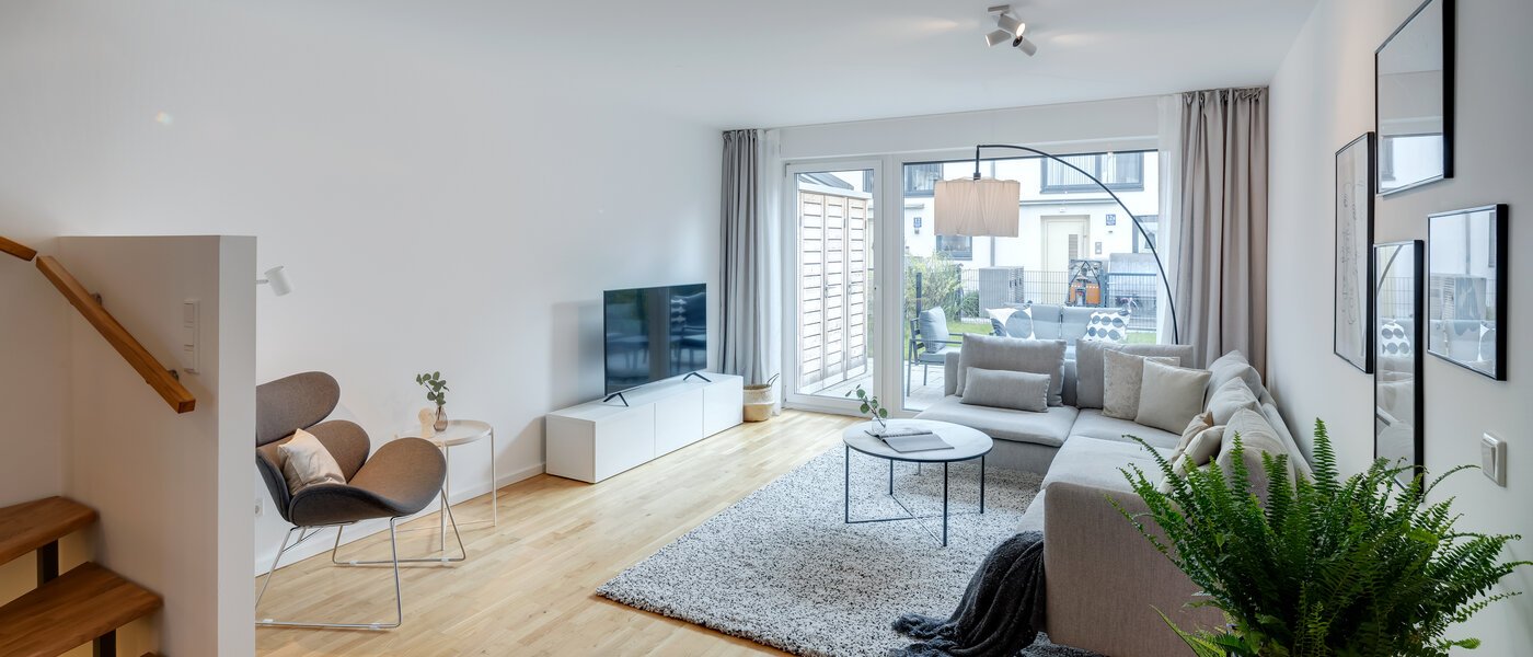 таунхаус München Schwabing - Domagkpark 04 жилое пространство 12793