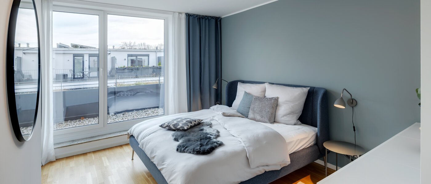 таунхаус München Schwabing - Domagkpark 01 1-я спальная комната 12793