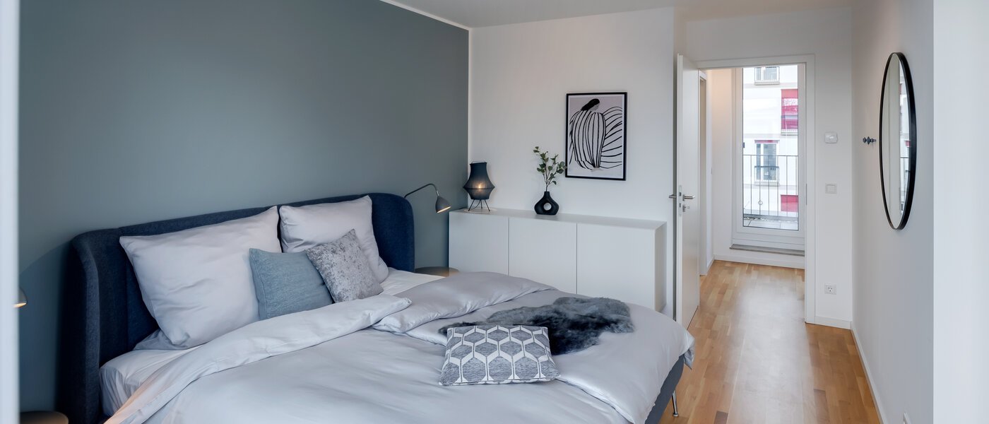 таунхаус München Schwabing - Domagkpark 02 1-я спальная комната 12793