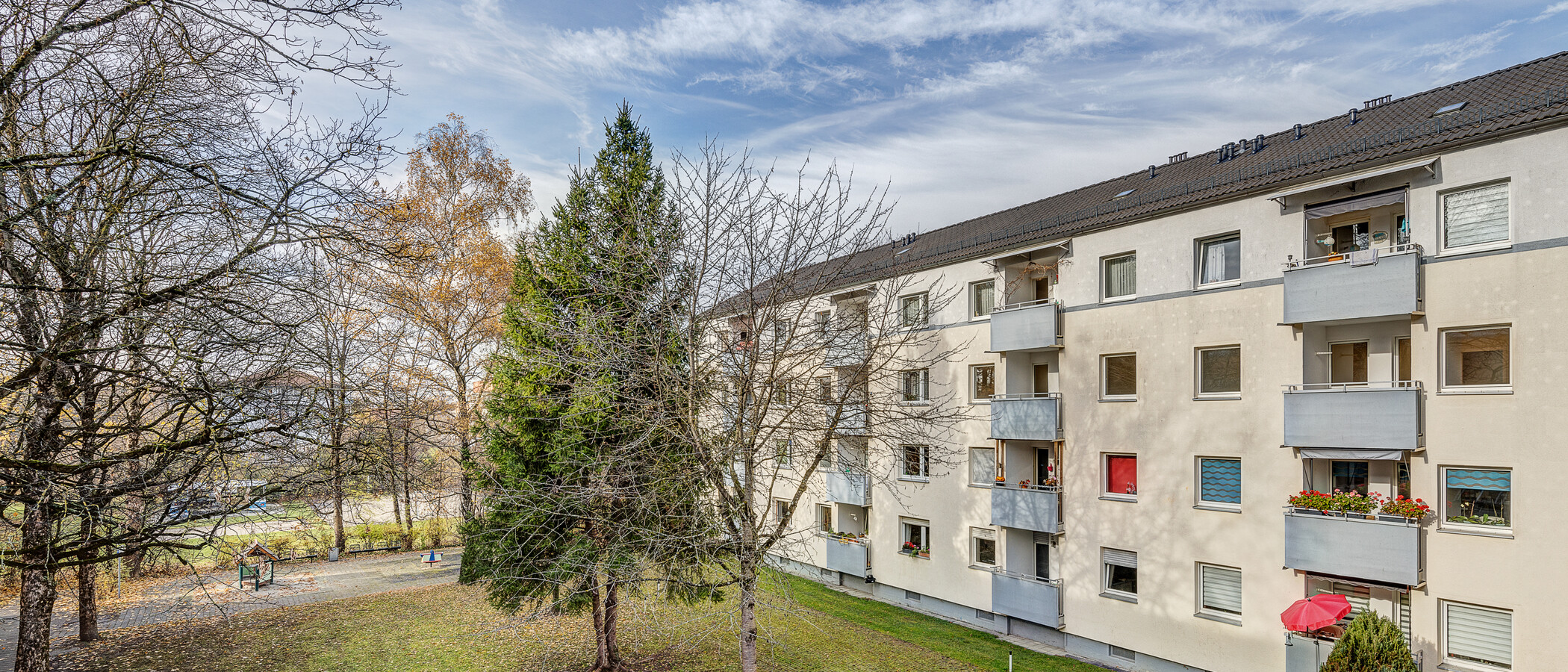 квартира München Moosach 01 вид из окна 12800