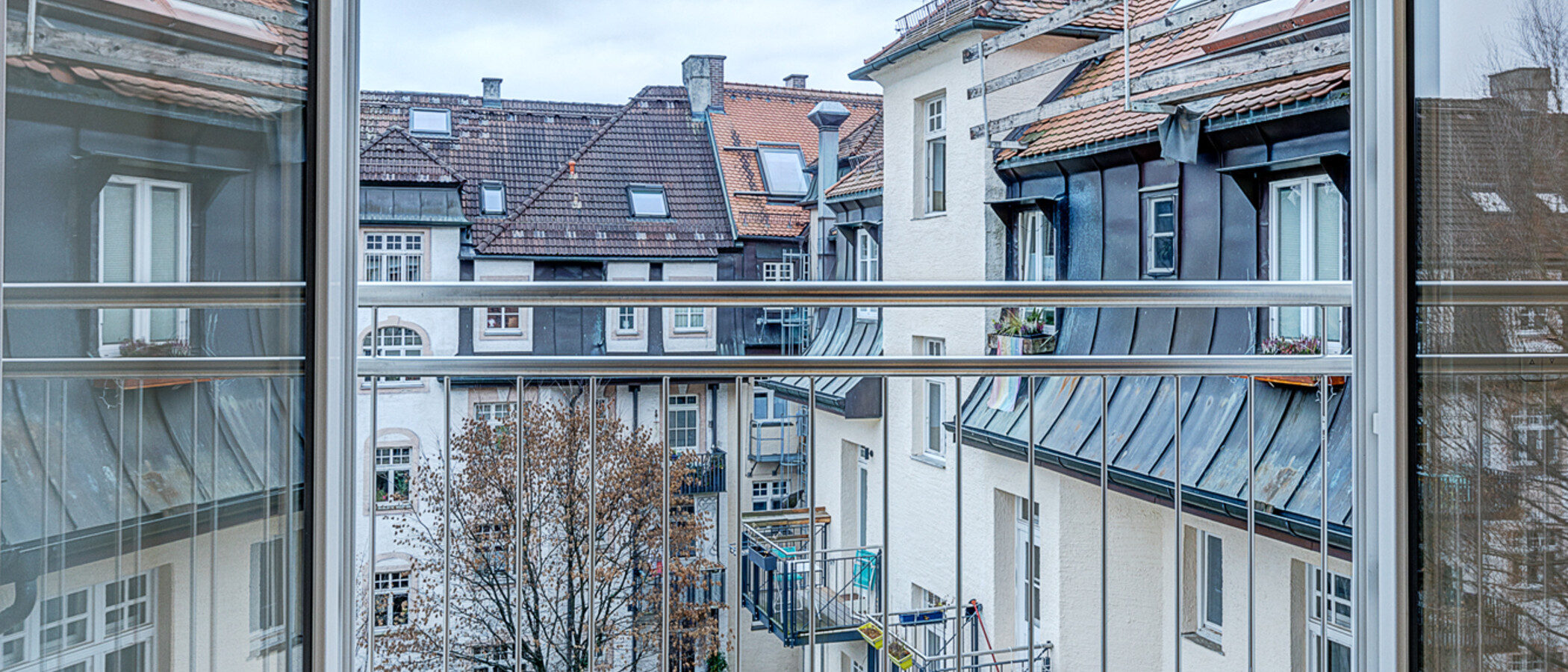 мансардная квартира München Thalkirchen 01 вид из окна 12801
