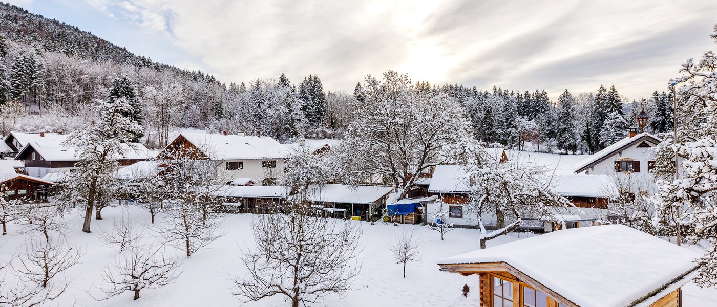 мансардная квартира Bad Heilbrunn 02 вид из окна 12824