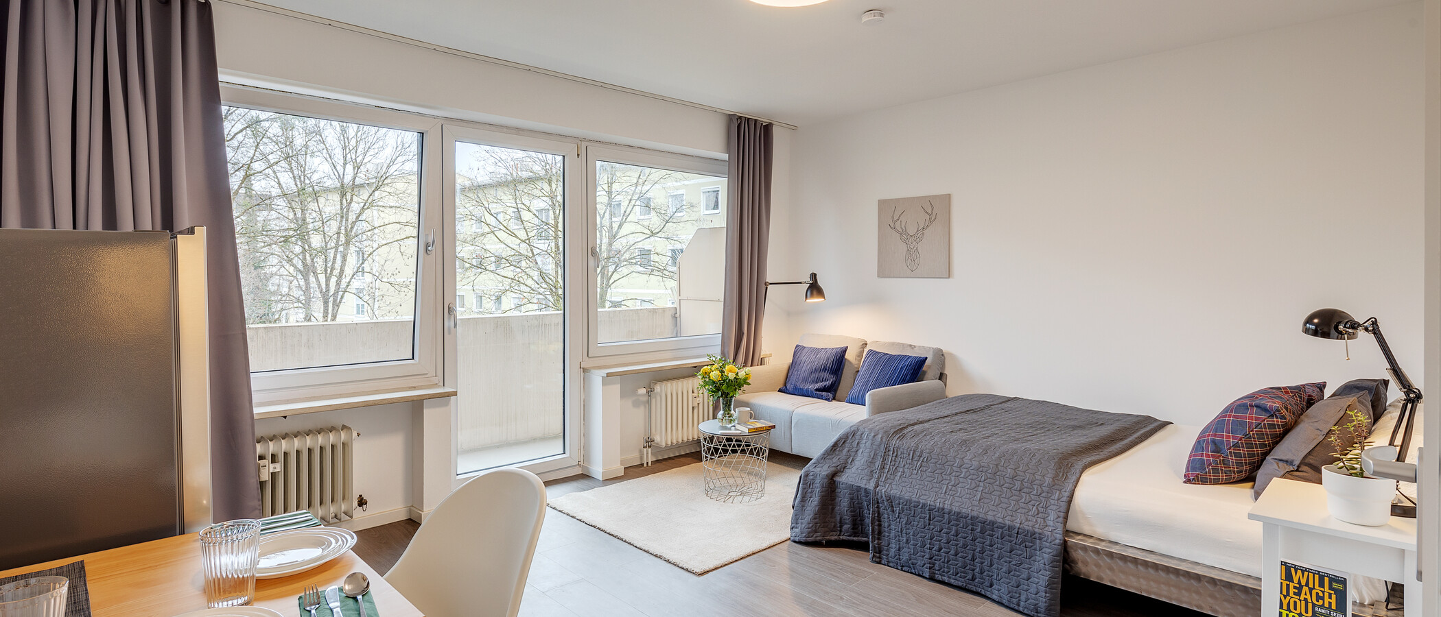 квартира München Neuhausen 02 жилое пространство 12838