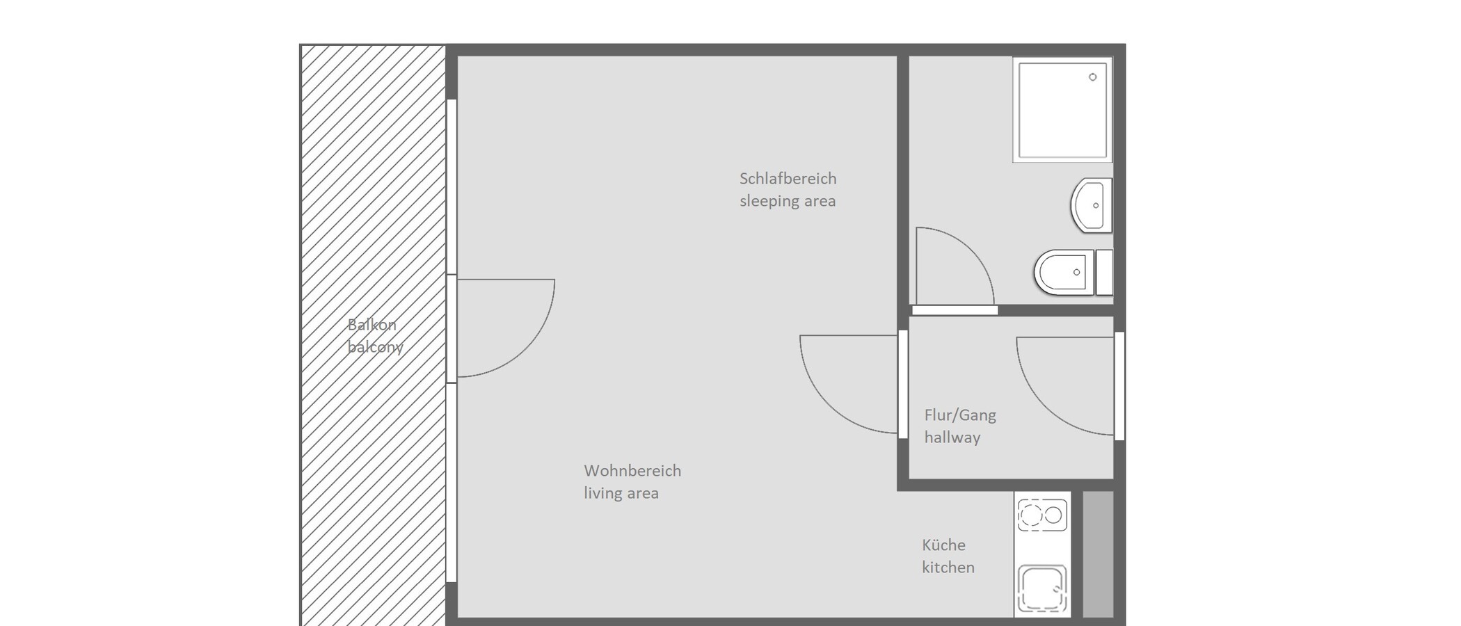 квартира München Neuhausen 01 план этажа 12838