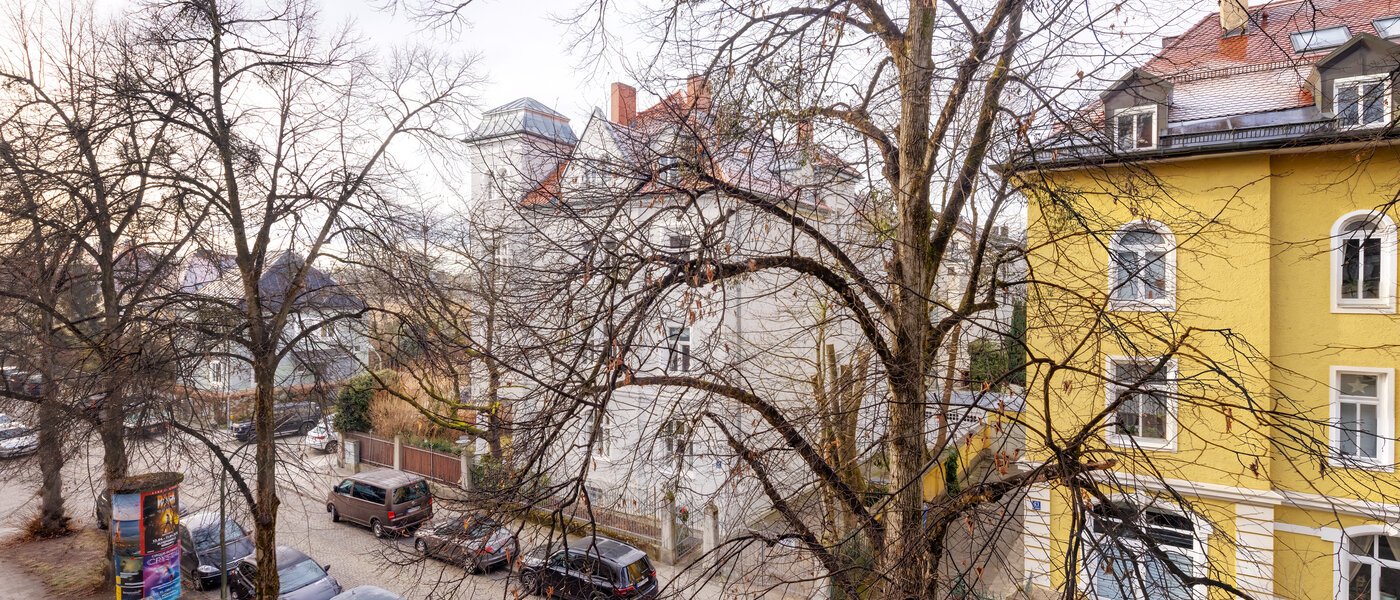 квартира München Nymphenburg 03 вид из окна 12846