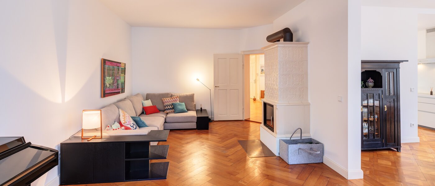 квартира München Nymphenburg 01 гостиная 12846