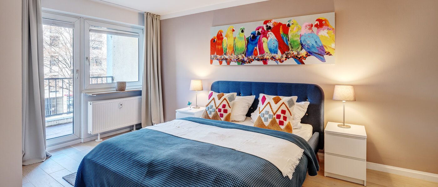 квартира München Untersendling 01 спальная комната 12857