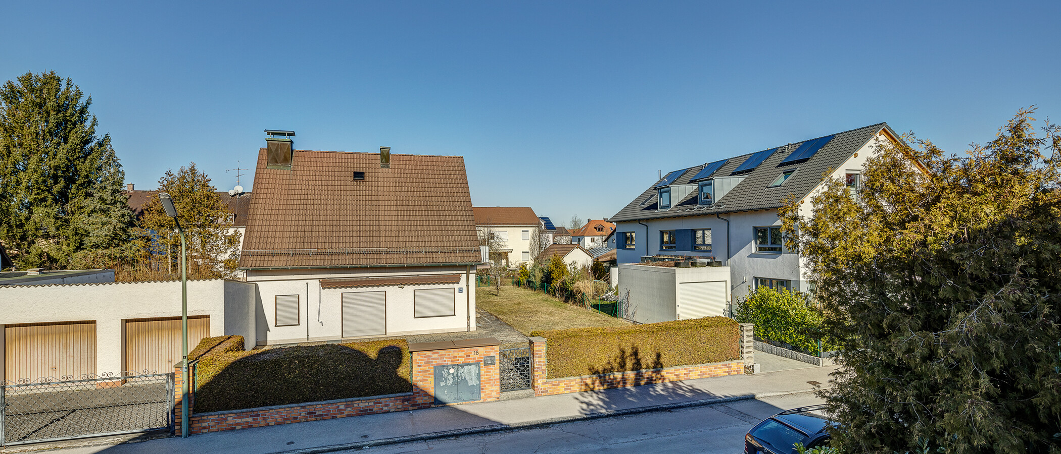 Половина двухквартирного жилого дома München Feldmoching 04 вид из окна 12903