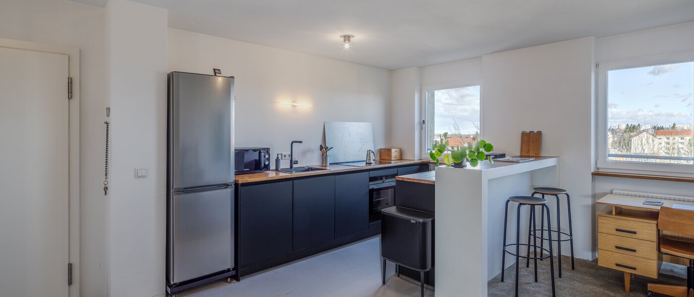 квартира München Moosach 02 кухня 12918