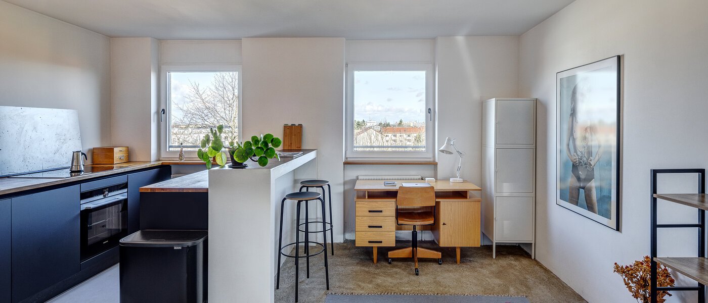 квартира München Moosach 01 рабочая зона 12918