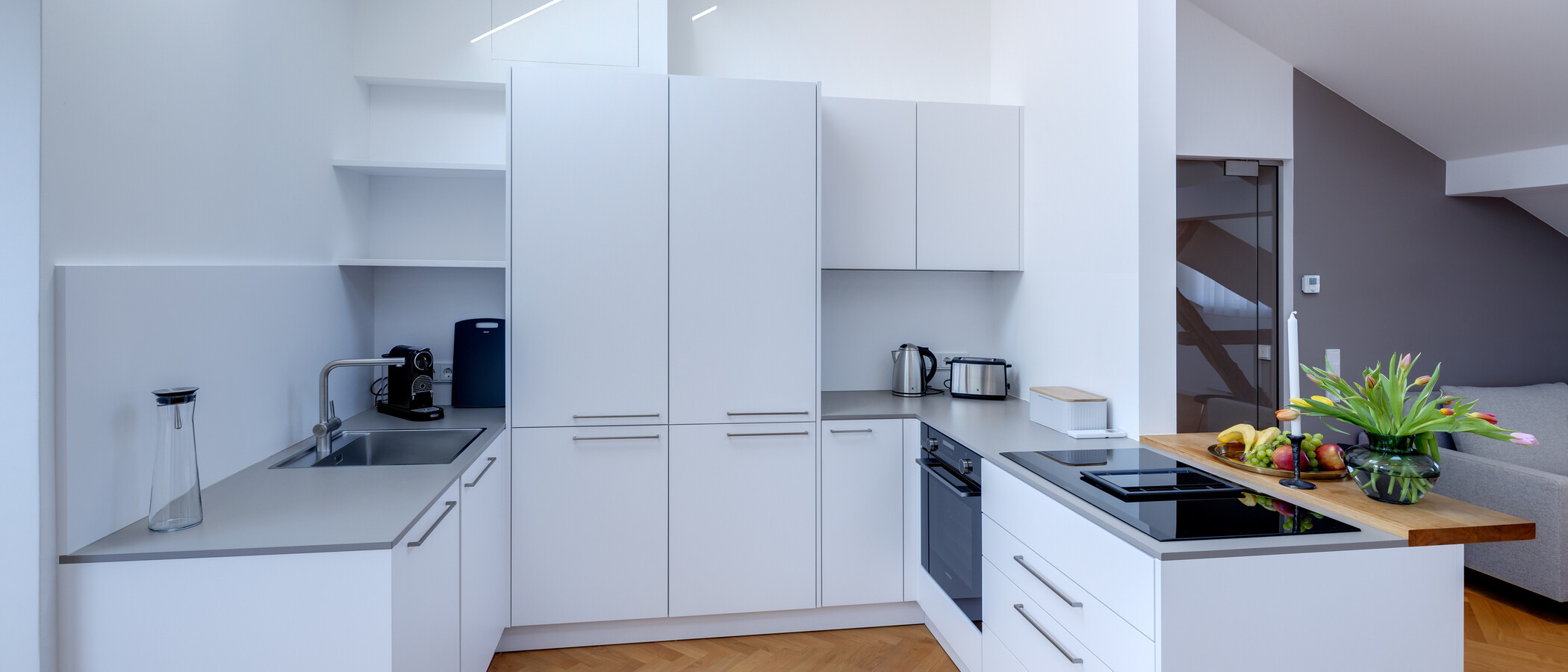 мансардная квартира München Glockenbachviertel 01 кухня 12963