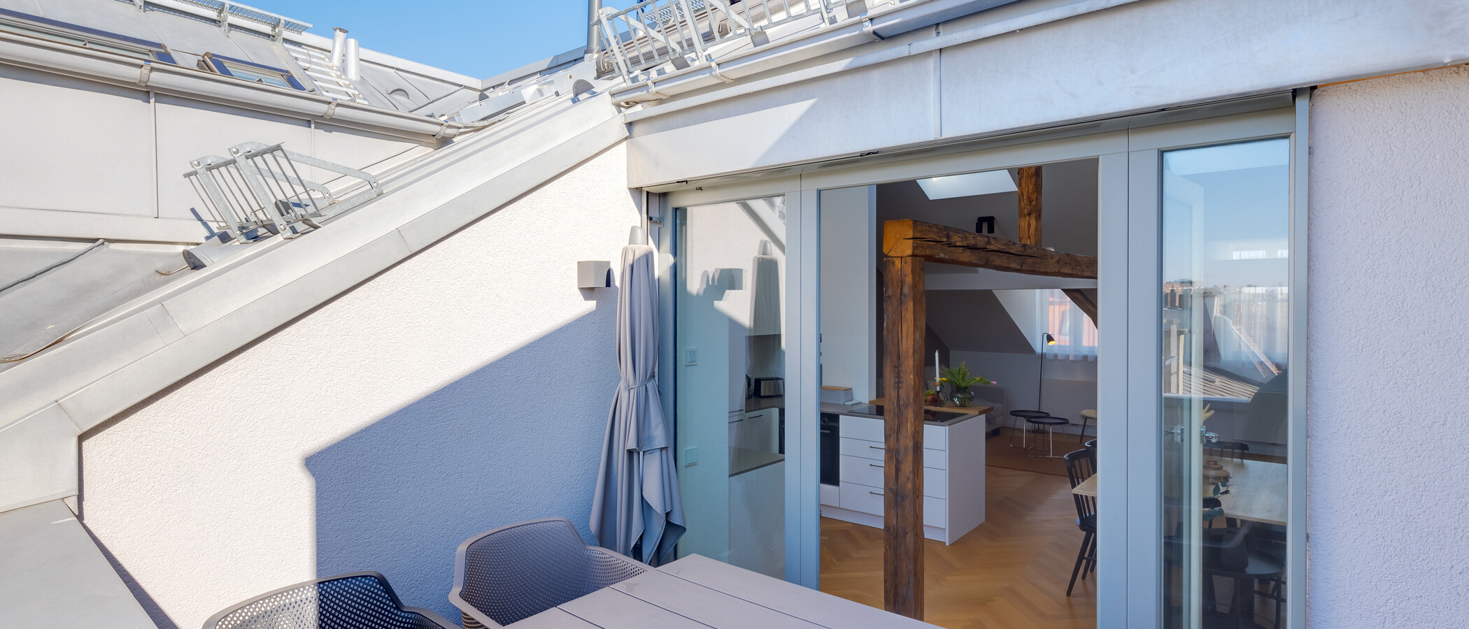 мансардная квартира München Glockenbachviertel 01 балкон 12963