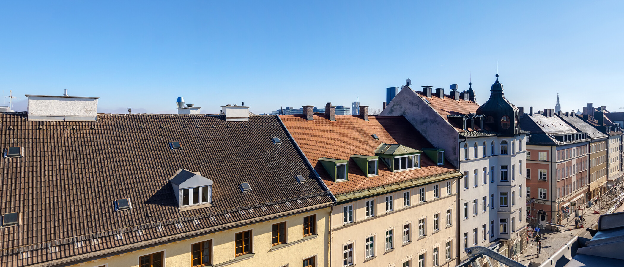 мансардная квартира München Glockenbachviertel 01 вид из окна 12963