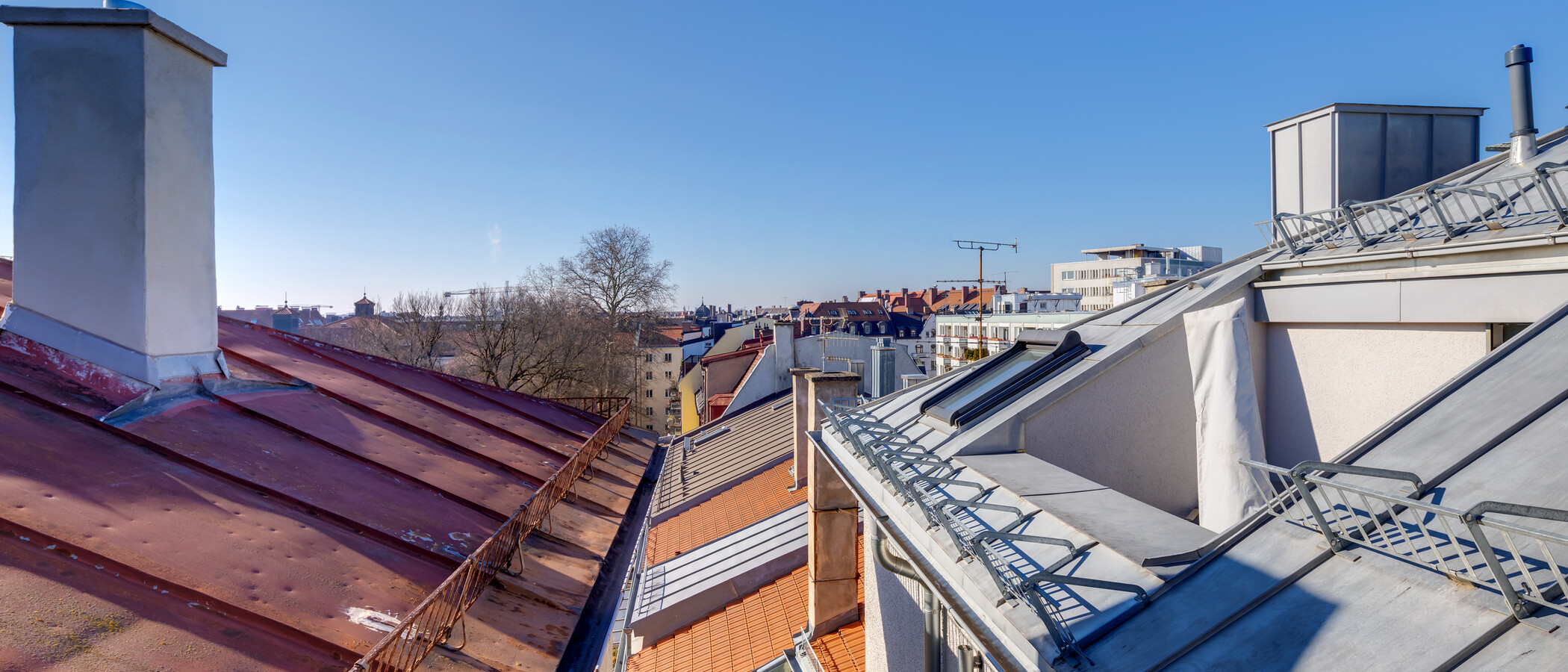 мансардная квартира München Glockenbachviertel 03 вид из окна 12963