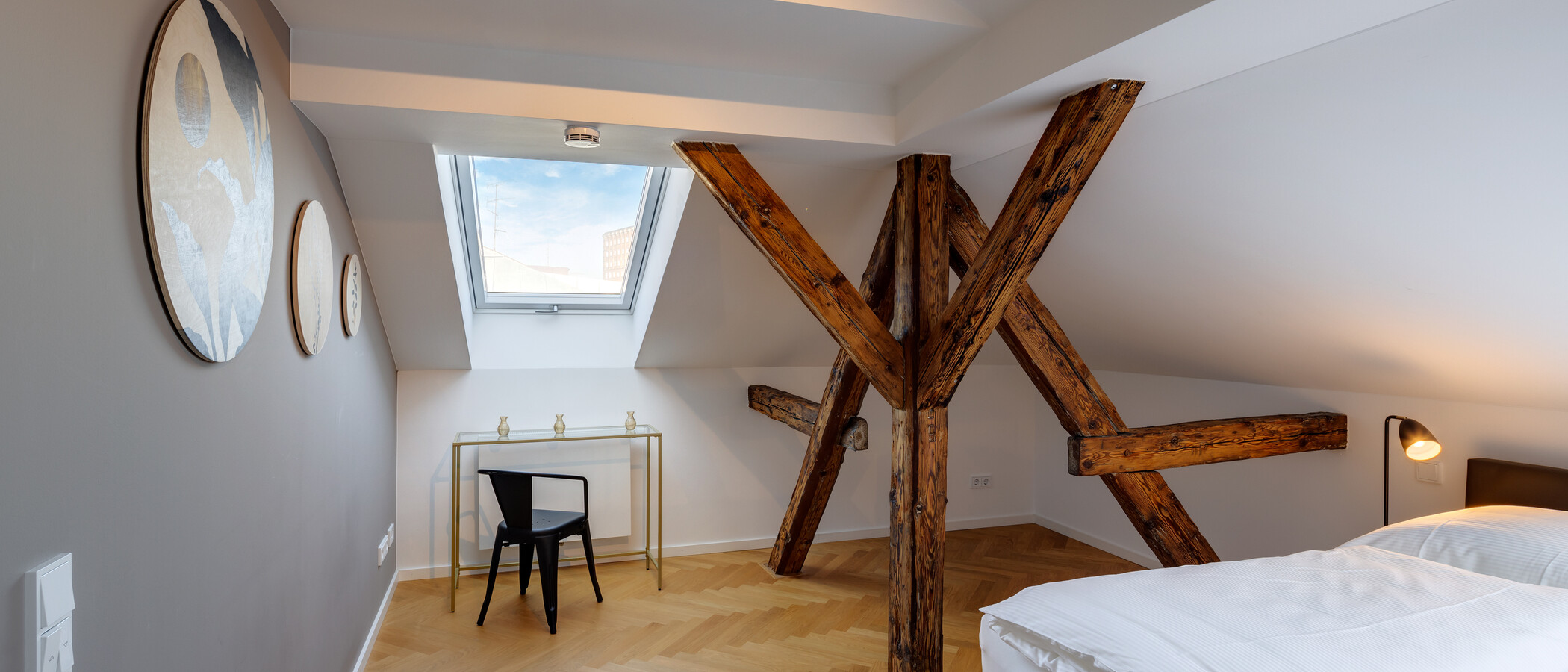 мансардная квартира München Glockenbachviertel 03 1-я спальная комната 12963