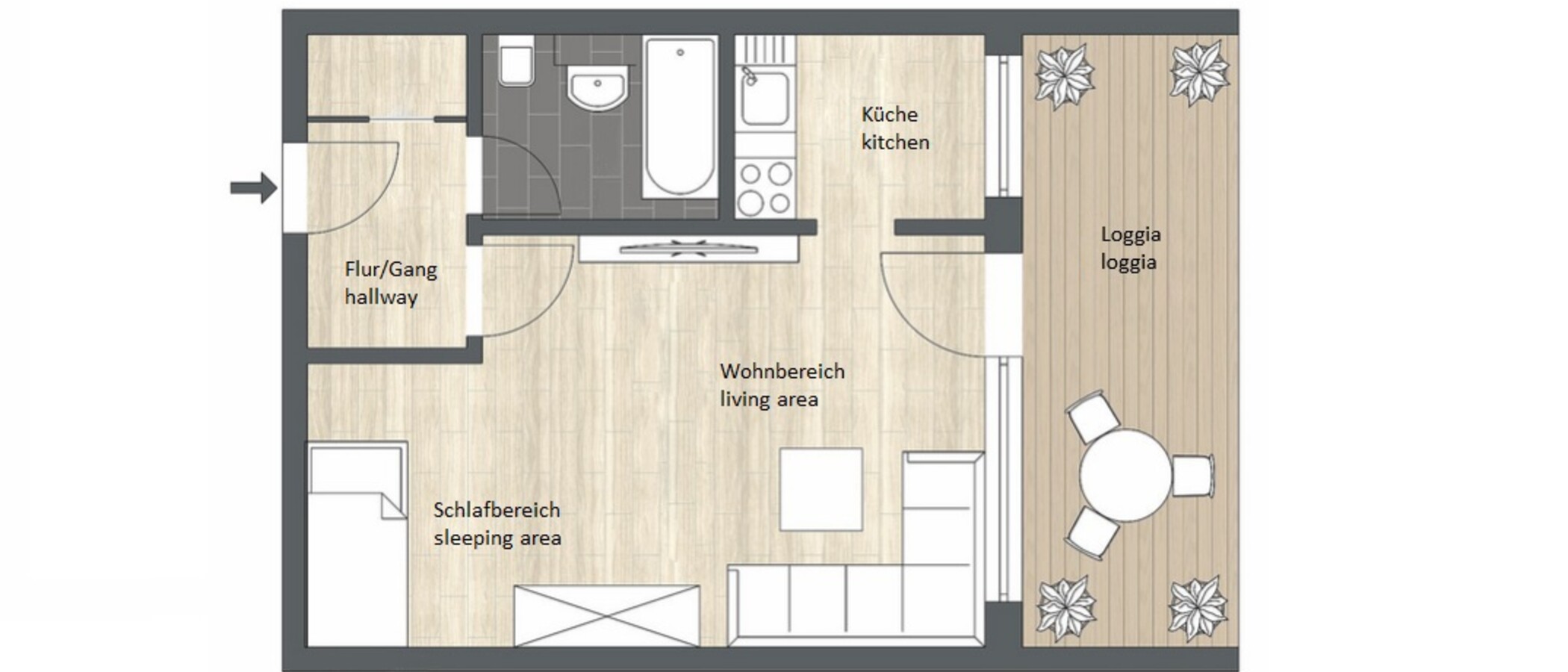 квартира Rosenheim 01 план этажа 12969