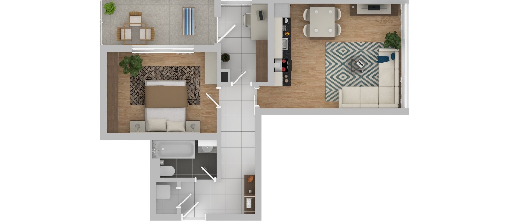 квартира München Laim 01 план этажа 12980