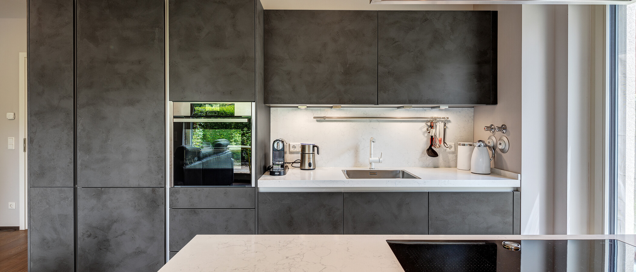 квартира München Schwabing - Domagkpark 01 кухня 13008