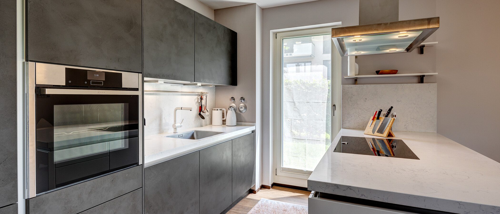 квартира München Schwabing - Domagkpark 03 кухня 13008