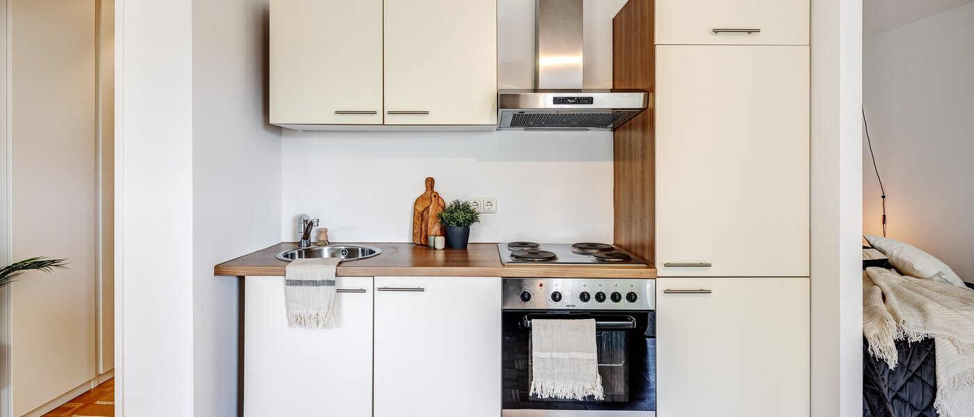 квартира München Parkstadt Schwabing 01 кухня 13011