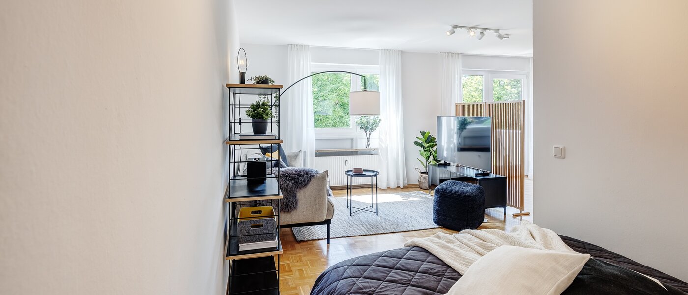 квартира München Parkstadt Schwabing 03 зона для сна 13011