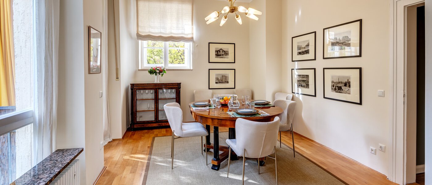 квартира München Herzogpark 01 обеденный зал 13017