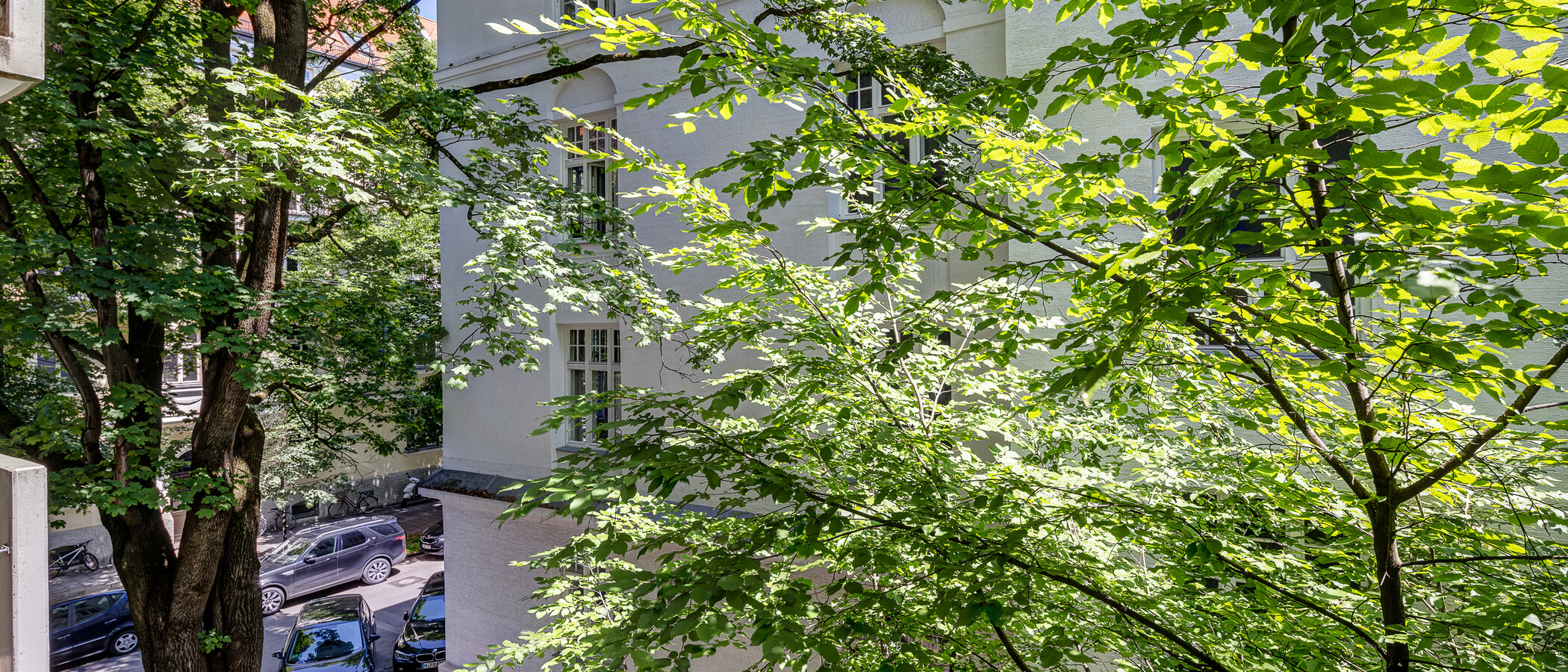 квартира München Schwabing-West (rund um den Hohenzollernplatz) 01 вид из окна 13038