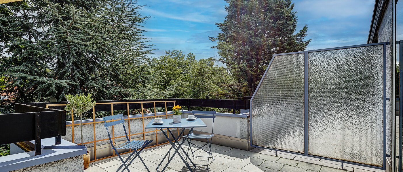 двухэтажная квартира München Pasing 02 терраса с крышей 13062