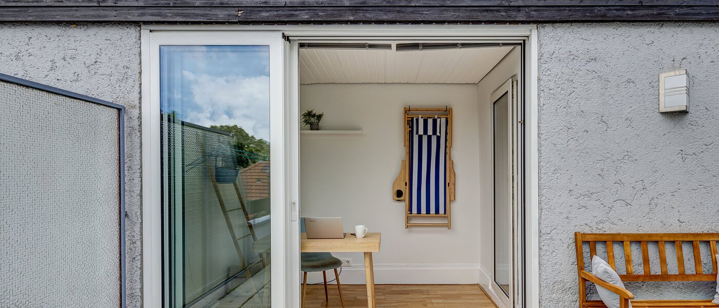 двухэтажная квартира München Pasing 03 терраса с крышей 13062