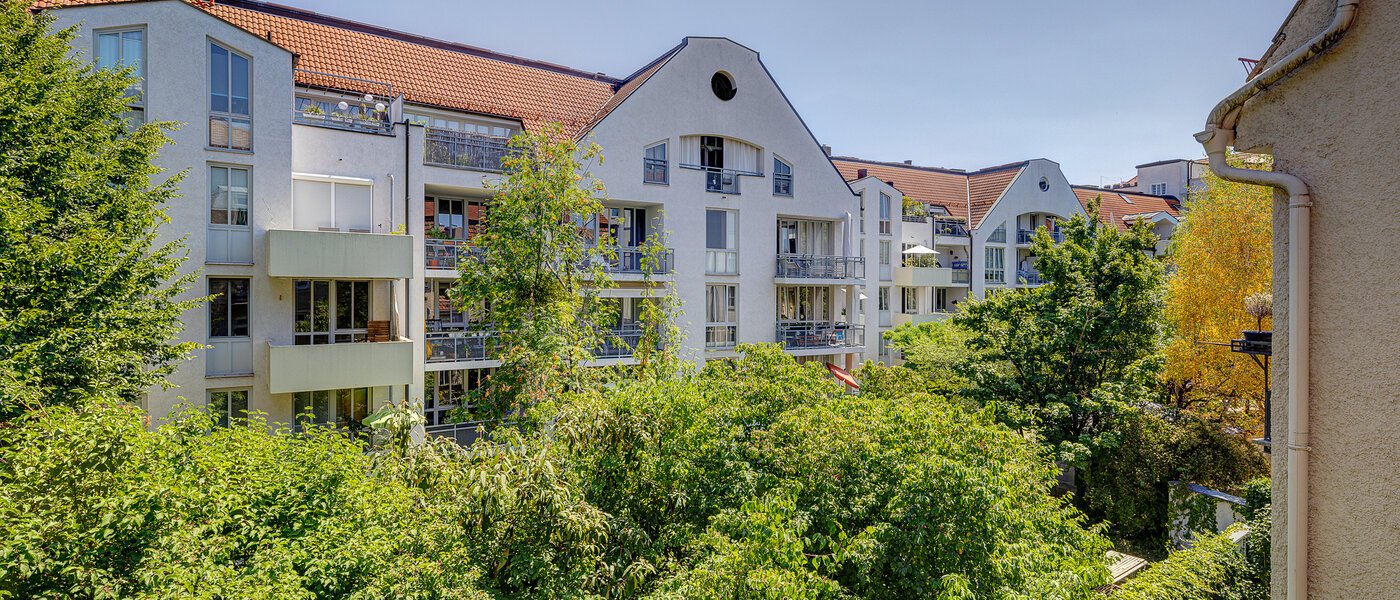 квартира München Schwabing-West (rund um den Hohenzollernplatz) 01 вид из окна 13089