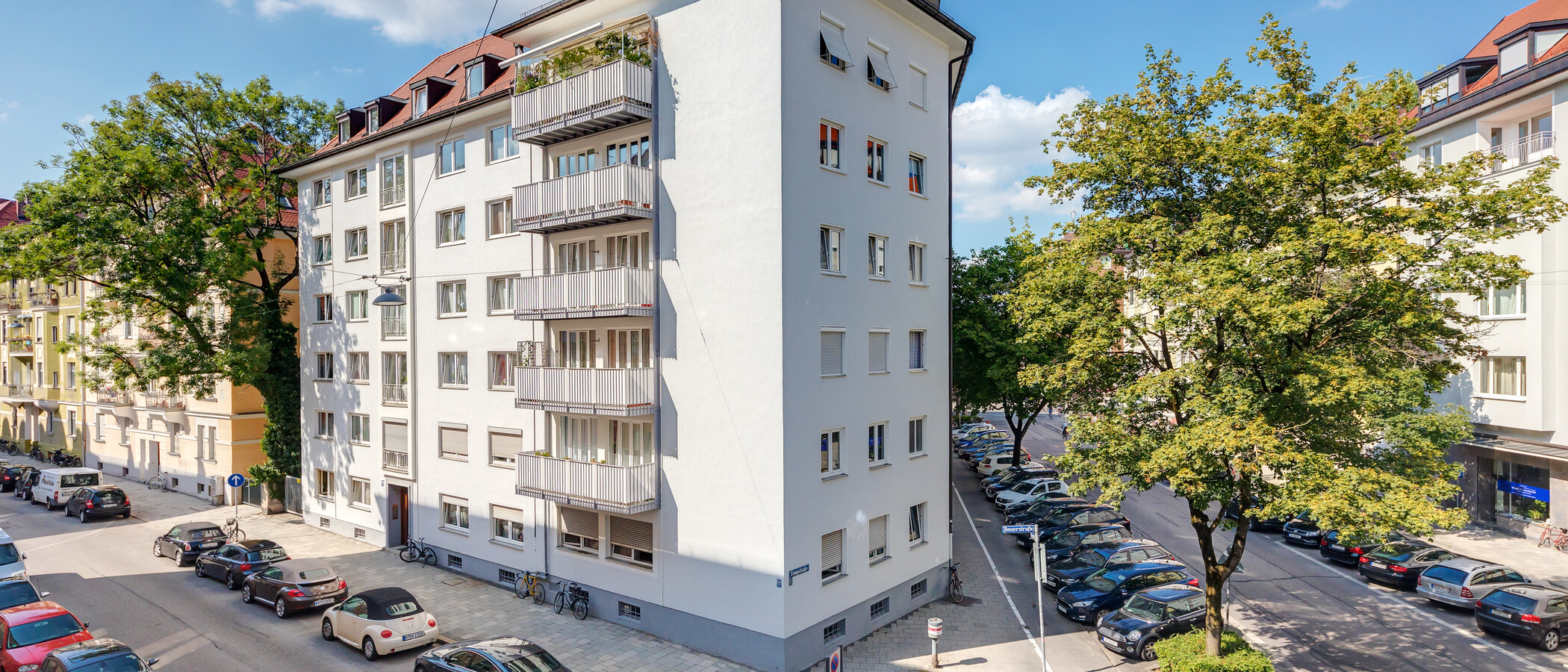 квартира München Schwabing-West (rund um den Hohenzollernplatz) 02 вид из окна 1309