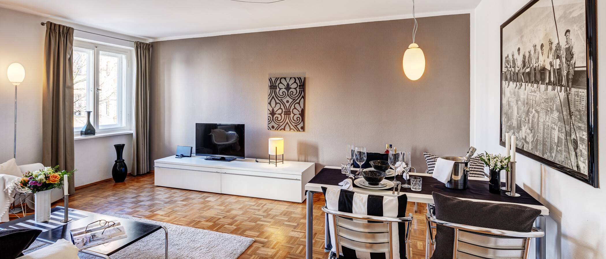 квартира München Schwabing-West (rund um den Hohenzollernplatz) 02 гостиная 1309