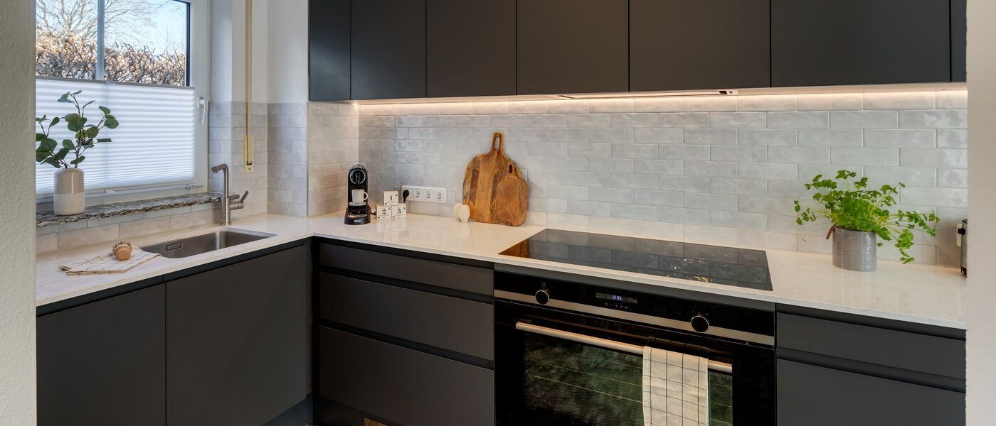 двухэтажная квартира München Trudering 01 кухня 13109