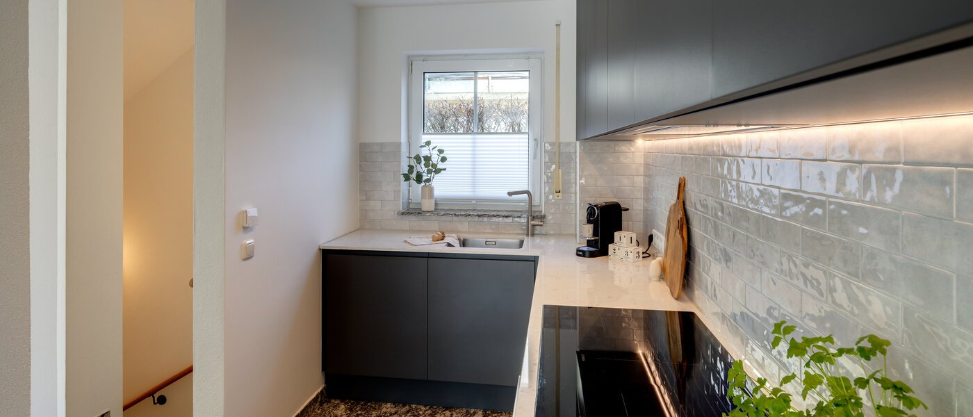 двухэтажная квартира München Trudering 02 кухня 13109